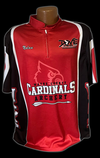1/4 Zip Banded Collar Short Sleeve Archery Jersey (Team Pricing for 12+ Jerseys)