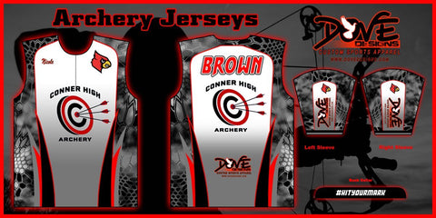 1/4 Zip Banded Collar Archery Jersey (Team Pricing for 12+ Jerseys) - Dove Designs Pro