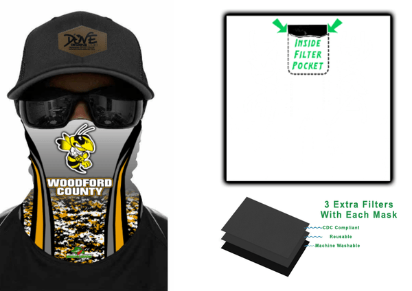 GaiterSaver Filtered Neck Gaiter Pro Staff Team Warm Weather - Dove Designs Pro