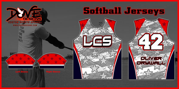 Softball Jersey (Team Pricing for 12+ Jerseys) - Dove Designs Pro